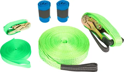 Produktbild von Small Foot 10476 Slackline mit Baumschutz, grün, 6-teilig (1 Set)