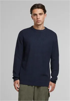 Obrázek produktu pro Pánský svetr Urban Classics Rib Basic Sweater navy - 5XL