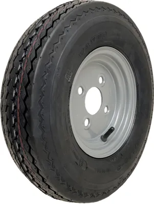 Obrázok produktu pre 4.80/4.00-8 Prívesné koleso 6vrstvová vysokorýchlostná pneumatika na ráfiku 345 kg 100 mm PCD