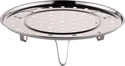 Produktbild von Dampfgarer aus Edelstahl, multifunktional, mit 3 Beinen, Ständer zum Kochen, L-Größe 24 cm
