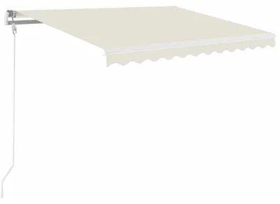 Obrázek produktu pro vidaXL Markýza ručně zatahovací 350x250 cm krémová