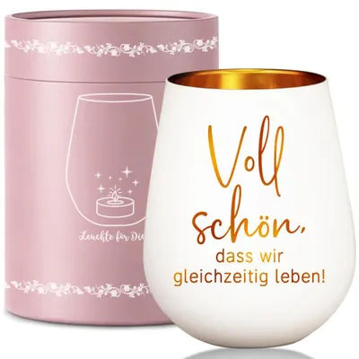 Glaslaterne mit Gravur, 11,3 cm, Teelichthalter