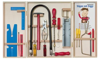 Produktbild von Pebaro 407 Laubsägeschrank Classic Set im Holzschrank