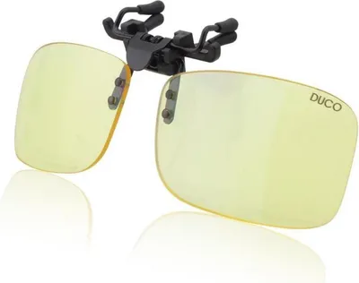 Image de Duco Clip Lunettes d'ordinateur Verres ambre Protection myopie 8012