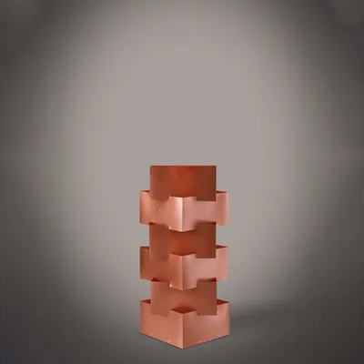 Image de Lampe de table moderne à 1 lumière en cuivre Polilux H36  Italy