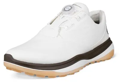 Produktbild von Ecco LT1 Boa Herren-Golfschuhe Weiß und Braun