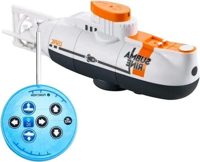Obrázek produktu pro Miniaturní ponorka – hračka s 6kanálovým dálkovým ovládáním, podvodní loď, ponorná loď – elektrický model pro děti