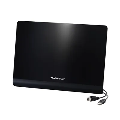 Produktbild von Thomson DVB-T/DVB-T2 Zimmerantenne ANT1425 Ohne Standfuß, aktiv Kabel) schwarz