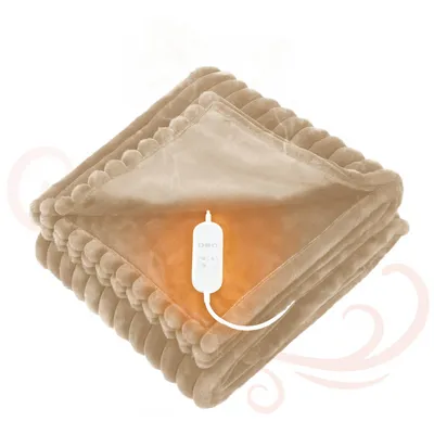 Obrázok produktu pre Elektrická deka Zimilo, 180 x 130 cm, 9 stupňov vyhrievania, prateľná, rýchle vyhrievanie, flanelový fleece, elektrická deka s diaľkovým ovládaním, hnedá
