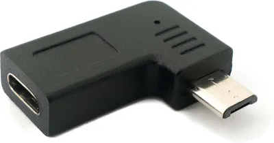 Produktbild von SYSTEM-S USB 3.1 Adapter Typ C Buchse zu 2.0 Micro B Stecker Winkel Rechts