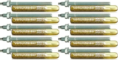 Produktbild von Isolbau Verbundanker Set - Verbundankerpatrone styrolfrei V12 + Ankerstange verzinkt M12 x 220 - ETA/ETAG Zulassung - 10 Stück
