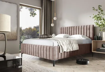 Obrázek produktu pro Manželská postel 160x200 EGONA - starorůžová