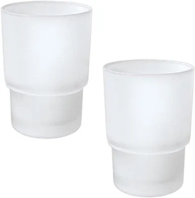 Zahnbürstenbecher Set von 2 – Glas Zahnbürstenbecher für Badezimmeraccessoires