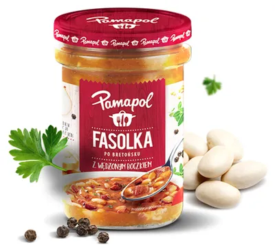 Produktbild von Pamapol Bretonische Bohnen mit Speck