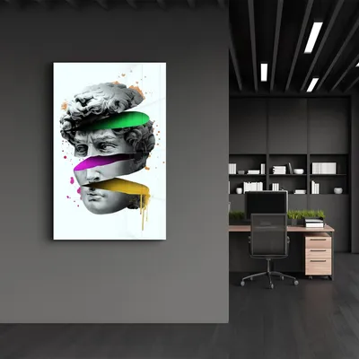 Produktbild von Wallity, CAM-1092 - 46 x 72, Dekorative Malerei aus gehärtetem Glas, Mehrfarbig, 100 % gehärtetes Glas, 46 x 72 cm