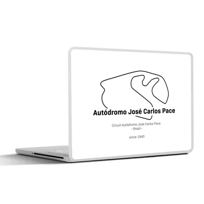 Produktbild von MuchoWow® Laptop Aufkleber Sticker Cover Formel 1 - Brasilien - Rennstrecke 36.5x27.5 cm - Laptop-Sticker
