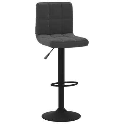 Produktbild von Barhocker Samt Schwarz 40 x 47 x (90-111) cm, drehbar, höhenverstellbar