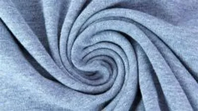 Produktbild von Jersey Yara Petrol Melange 220 g/m², ca. 0,5 m lang, ca. 1,5 m breit, Stoffe Meterware, Baumwolljersey