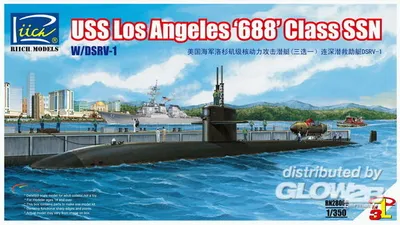 Produktbild von Riich Models USS Los Angeles 688 Class SSN w/DSRV-1 1:350