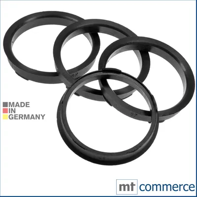 Produktbild von 4X Zentrierringe 67,0 x 60,1 mm schwarz Felgen Ringe Germany