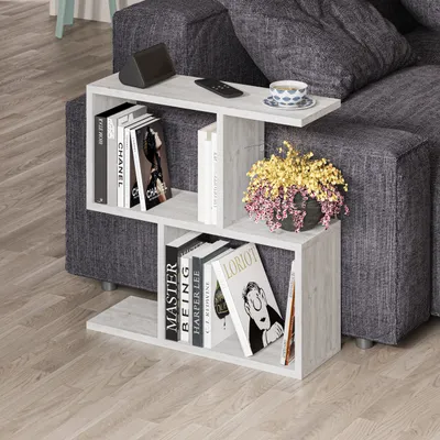 Zdjęcie produktu dla DECORTIE Homemania Nowoczesny stolik boczny Stary Biały Uniwersalny 60 x 19,5 x 60 cm