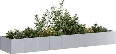 Image de vidaXL Bac à plantes 360x80x40 cm acier galvanisé
