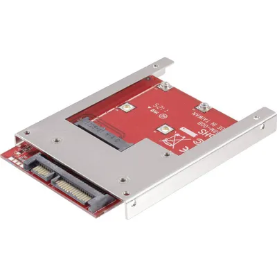 Produktbild von Renkforce Schnittstellen-Konverter [1x SATA-Kombi-Stecker 7+15pol. - 1x mSATA-Buchse]