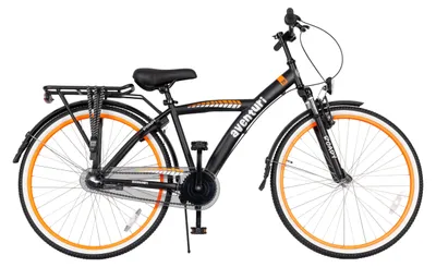 Produktbild von Aventuri Roady 3.0 Jungenfahrrad 26 Zoll, Kinderfahrrad für 10 bis 14 Jahre, 3 Gänge, Schwarz/Orange