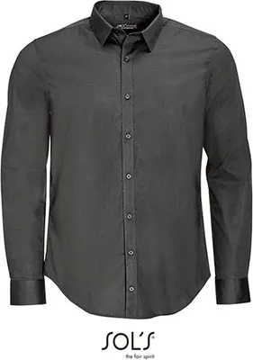 Image de SOL'S Men's Long Sleeve Stretch Shirt Blake
