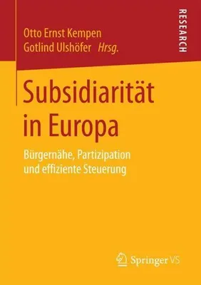 Zdjęcie produktu dla Subsidiarität in Europa