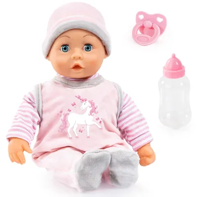 Immagine prodotto di Bambola interattiva First Words Baby rosa 38 cm con accessori