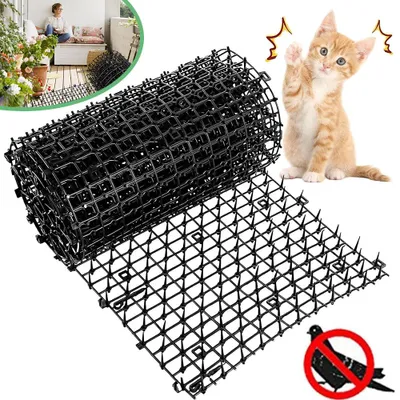 Produktbild von Dornengitter Tier‑Barriere, Katzen‑Abwehrstreifen, Anti‑Katzen Matte zur Abschreckung von Tieren und Vögeln