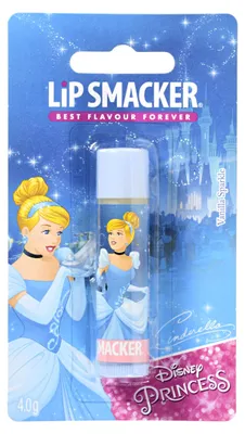 Produktbild von Lip Smacker Disney Princess Collection, Einzelner Lippenbalsam für Kinder Cinderella, Sicher in der Anwendung und frei von Farbstoffen für ein natürli