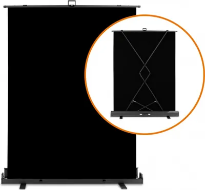 Immagine prodotto di Walimex pro Pannello avvolgibile Hintergrund schw.155x200 (1023076)