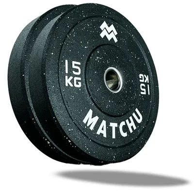 Produktbild von Matchu Sports Olympic Bumper Plates - 2er Set - 2 x 15 kg - Hantelscheiben