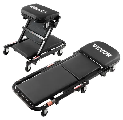 Produktbild von VEVOR 91,4 cm faltbarer Z-Garagenkriecher Mechanikerkriecher Hocker 136,1 kg Tragfähigkeit, 40 Zoll