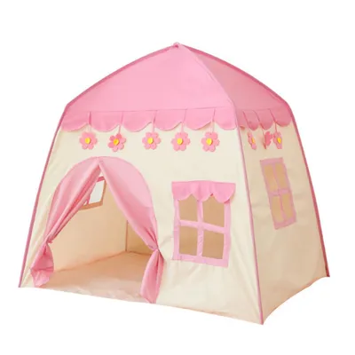 Produktbild von Kinderspielzelt Spielzelt für Kinder mit Sternenlichtern Kinderzelt Prinzessin Schloss Spielzelt Tipi Zelt Kinderspielhaus für innen und außen Spielze