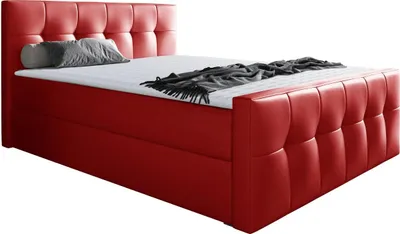 Produktbild von MIRJAN24 Boxspringbett Malibu, Bett mit zwei Bettkästen, Stilvoll Doppelbett (Farbe: Soft 010, Größe: 120 x 200 cm)