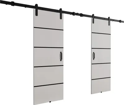 Produktbild von KIER FURNITURE Schiebetüren LORNI DUO 172 - Universal - Weiß 172x205x1,6 cm