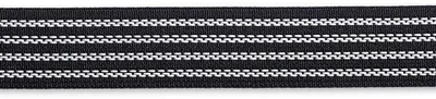 Elastisches Taillenband, nicht rutschig, 25 mm x 1,2 m, schwarz