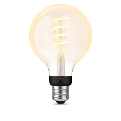 Zdjęcie produktu dla Philips Hue WA 7W Filament G93 EUR E27 Philips Hue | Hue WA 7W Filament G93 globe E27 | E27 | 7 W | Ciepła do chłodnej bieli 2200-4500K | Bluetooth i Zigbee