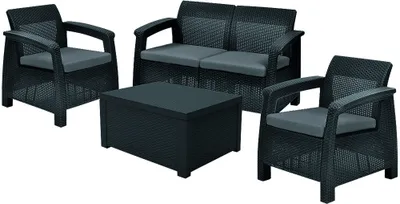 Obrázek produktu pro Zahradní set Allibert Corfu Box - Graphite