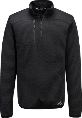 Produktbild von Portwest - "KX3" Sweatshirt für Herren, mit kurzem Reißverschluss RW11029 (M) (Schwarz)