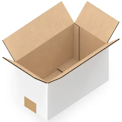 Produktbild von KK Verpackungen 300 Stück Versandkartons 354 x 194 x 188 mm Kartons 1-wellig, Faltkartons in Weiß
