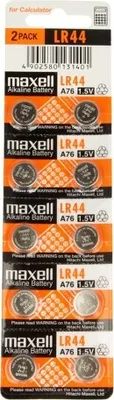 Obrázok produktu pre 1 x Batéria: alkalická, typ LR44, R1154, gombíková. Počet batérií: 10. Batérie LR44, 1,5 V