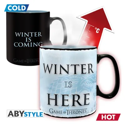 Produktbild von ABYSTYLE - Game of Thrones - Farbwechsel Becher- 460 ml - Der Winter ist da