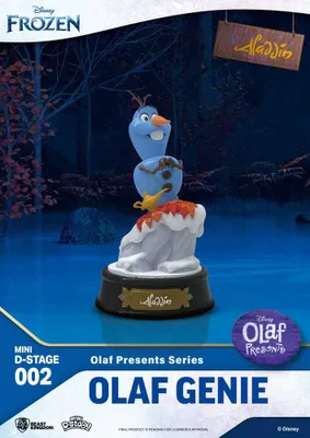 Zdjęcie produktu dla The Ice Queen Mini Diorama Stage PVC Statue Olaf Presents Olaf Genie 12 cm