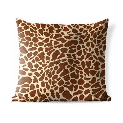 Obrázek produktu pro MuchoWow® Vnější polštář - Zvířecí potisk - Žirafa - Brown -60x60 cm- Odolnost proti povětrnostním vlivům - polštář do obývacího pokoje