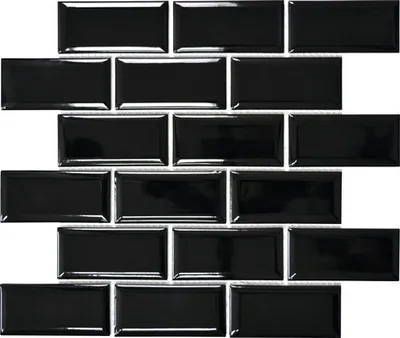 Produktbild von Keramikmosaik CG M01B 29,56x29,1 cm schwarz