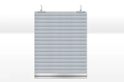 Produktbild von Schellenberg Rolladenpanzer-Set PVC Maxi, inkl. Rolladen-Aufhängefedern, Kunststoff Winkelendleiste, 100 x 120 cm, grau, 20091